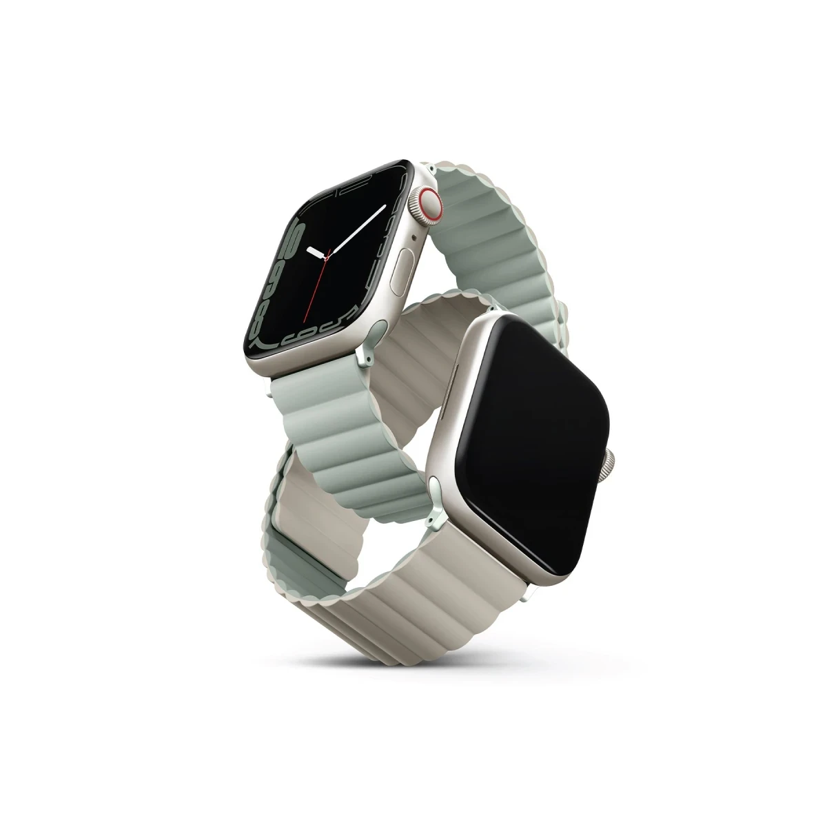 Uniq Apple Watch 41mm Revix Reversible Manyetik Kordon - Yeşil-Bej
